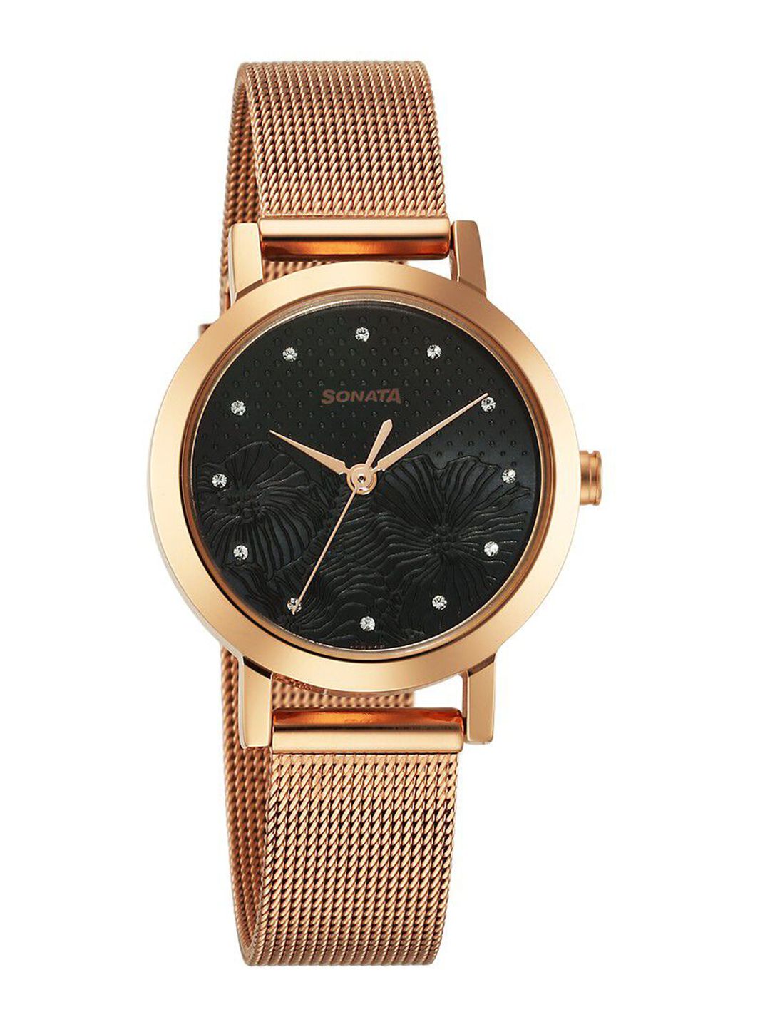 Sonata Women Stainless Steel Bracelet Style Straps Analogue Watch 8174WM05-picture-19