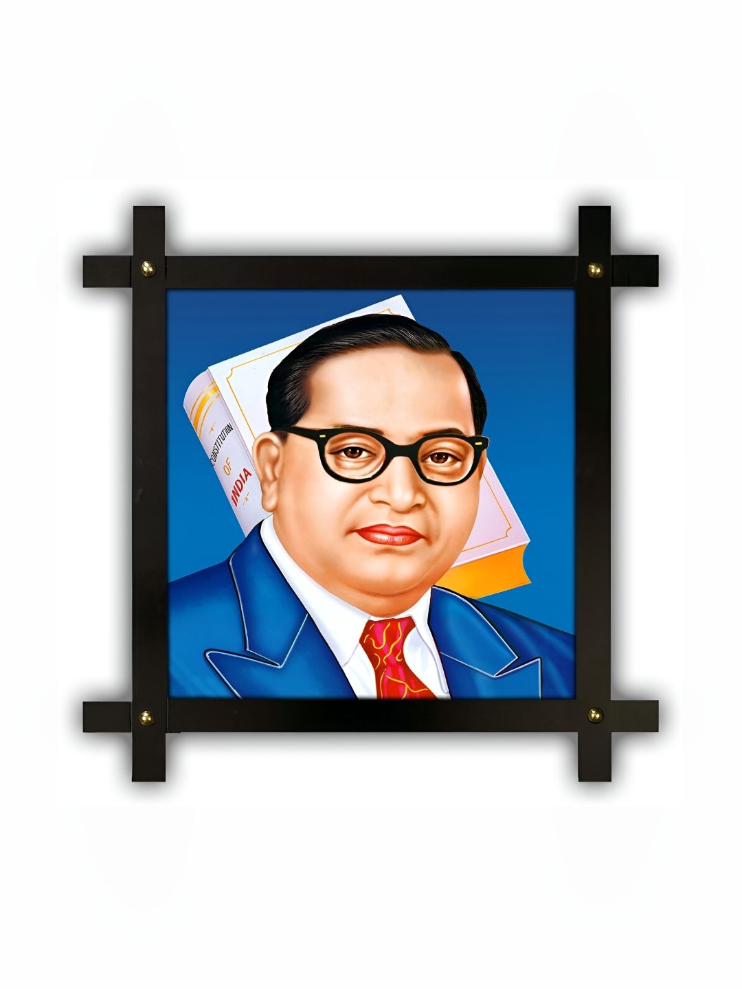 PnF Blue & Beige Wooden Printed Wall Art-picture-11