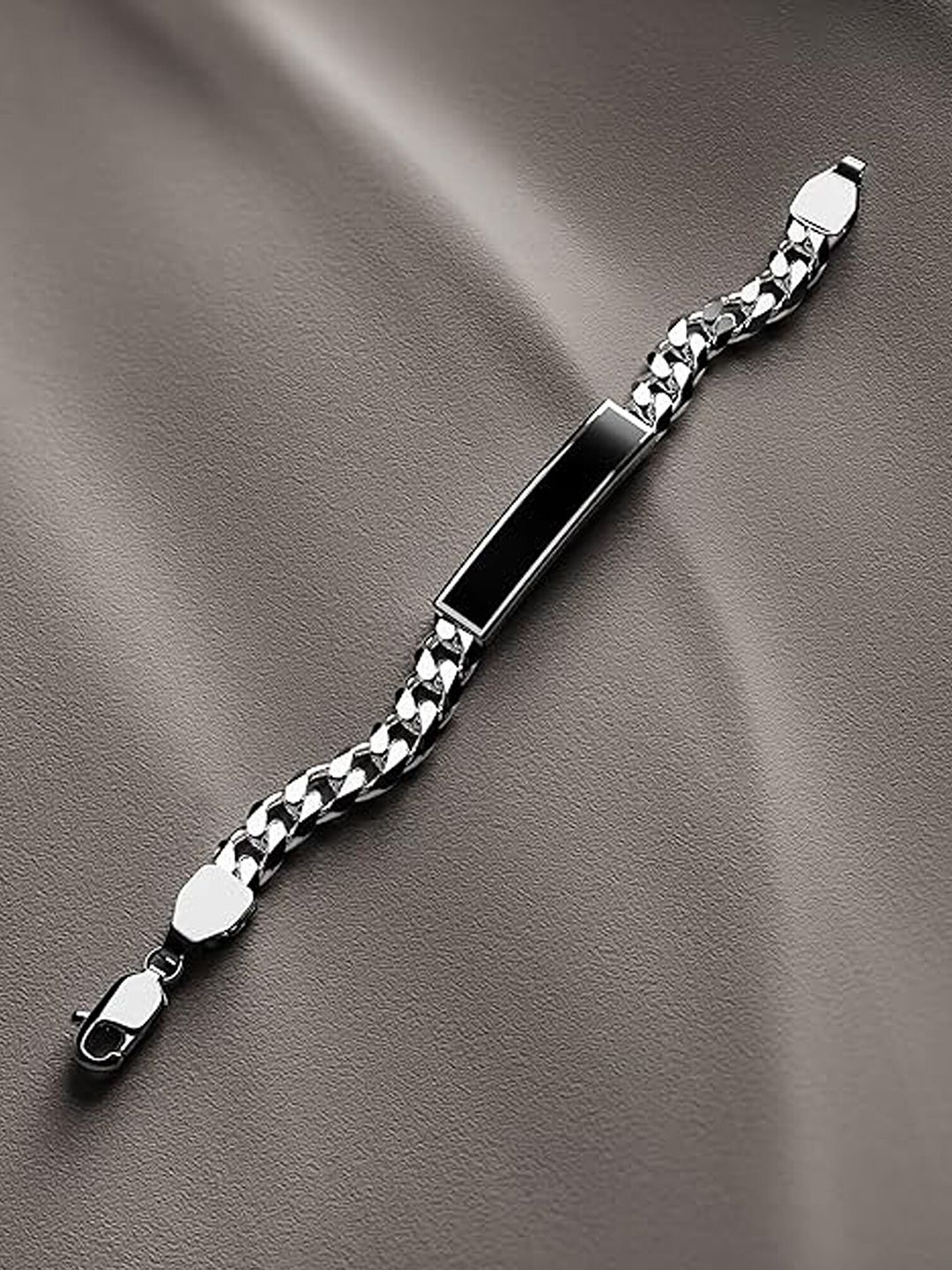 Fashion Frill Men Silver-Plated Stainless Steel Link Bracelet-image-24
