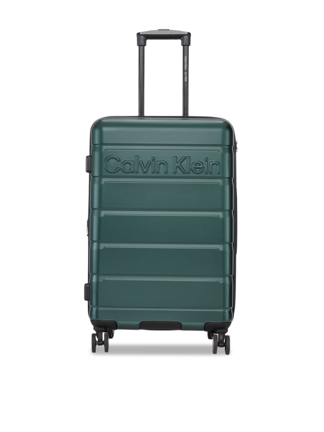 Calvin Klein Ridge-Line Unisex Textured Hard Sided Medium Trolly Bag-image-22