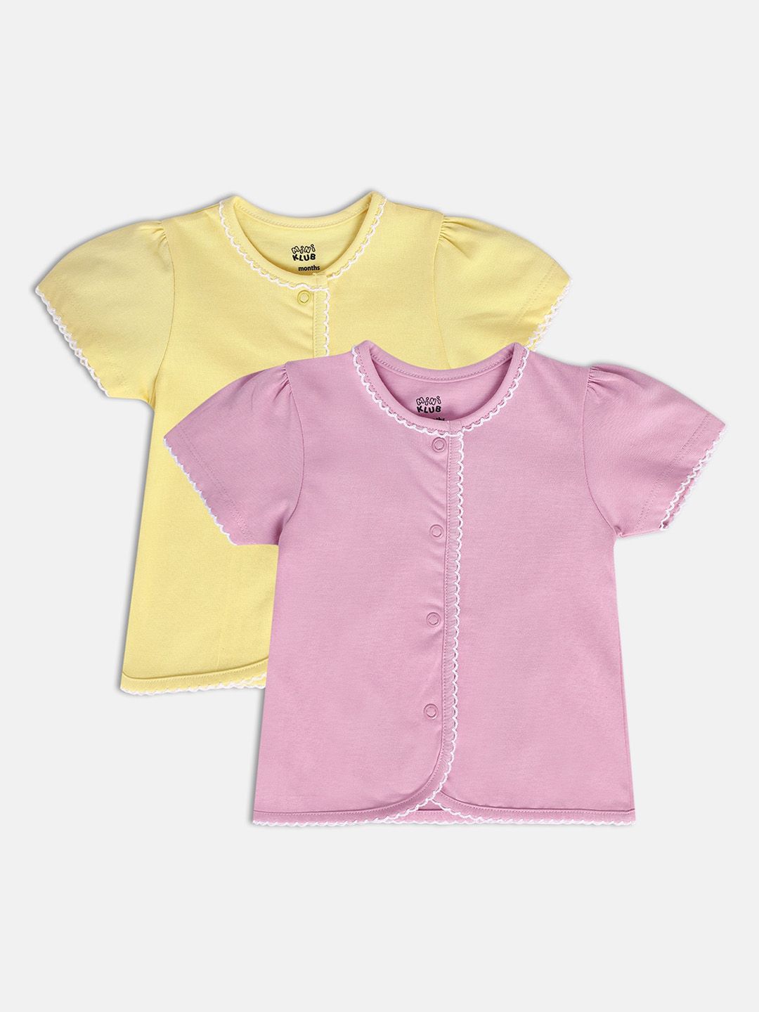 MINI KLUB Infant Girls Pack Of 2 Pure Cotton Jhablas-picture-32