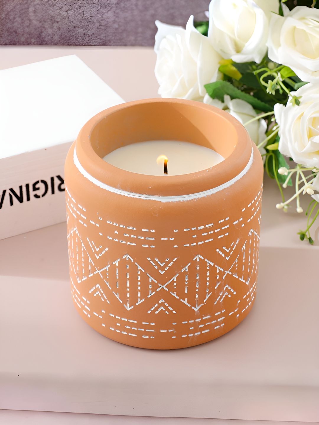 The Better Home White & Beige Teak Wood Fragrance Candle Jar-image-39