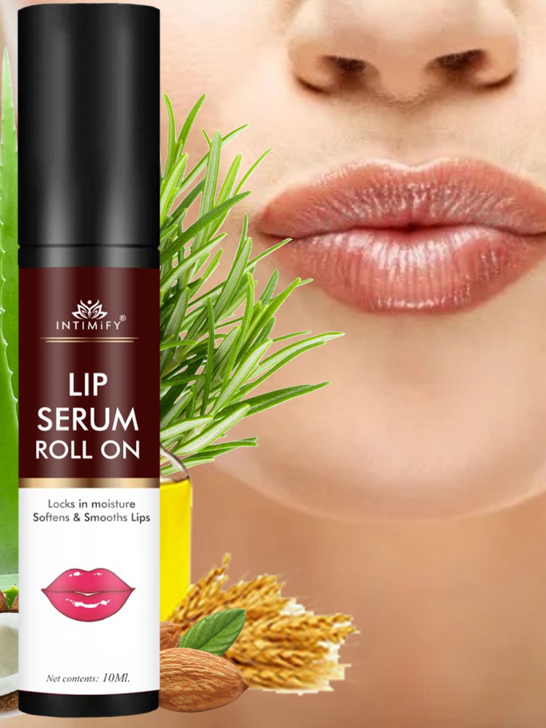 INTIMIFY Lip Serum Roll On For Soft & Supple Lips with Aloevera - 10 ml-picture-10