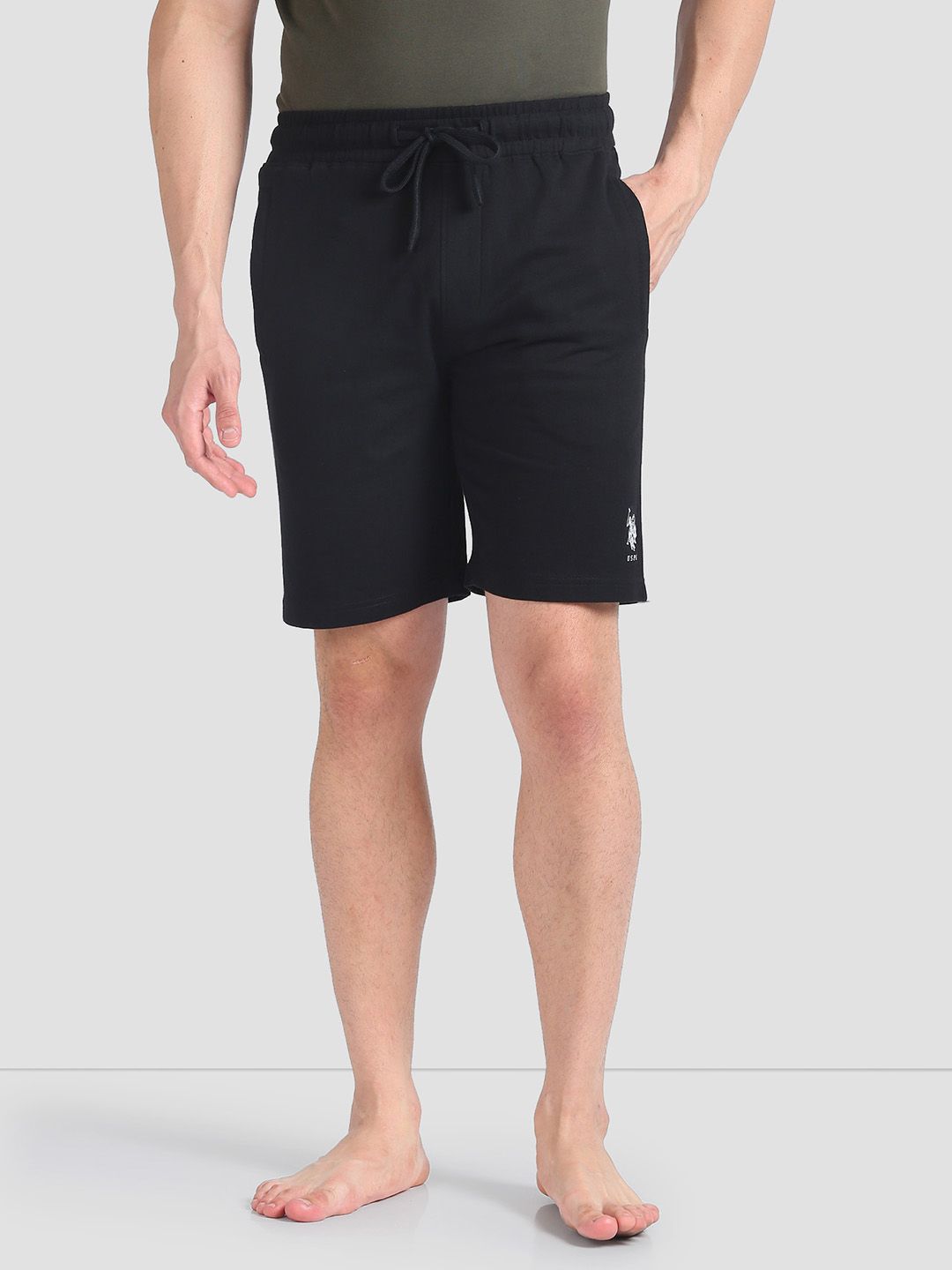 U.S. Polo Assn. Men Mid-Rise Pure Cotton Shorts-picture-44