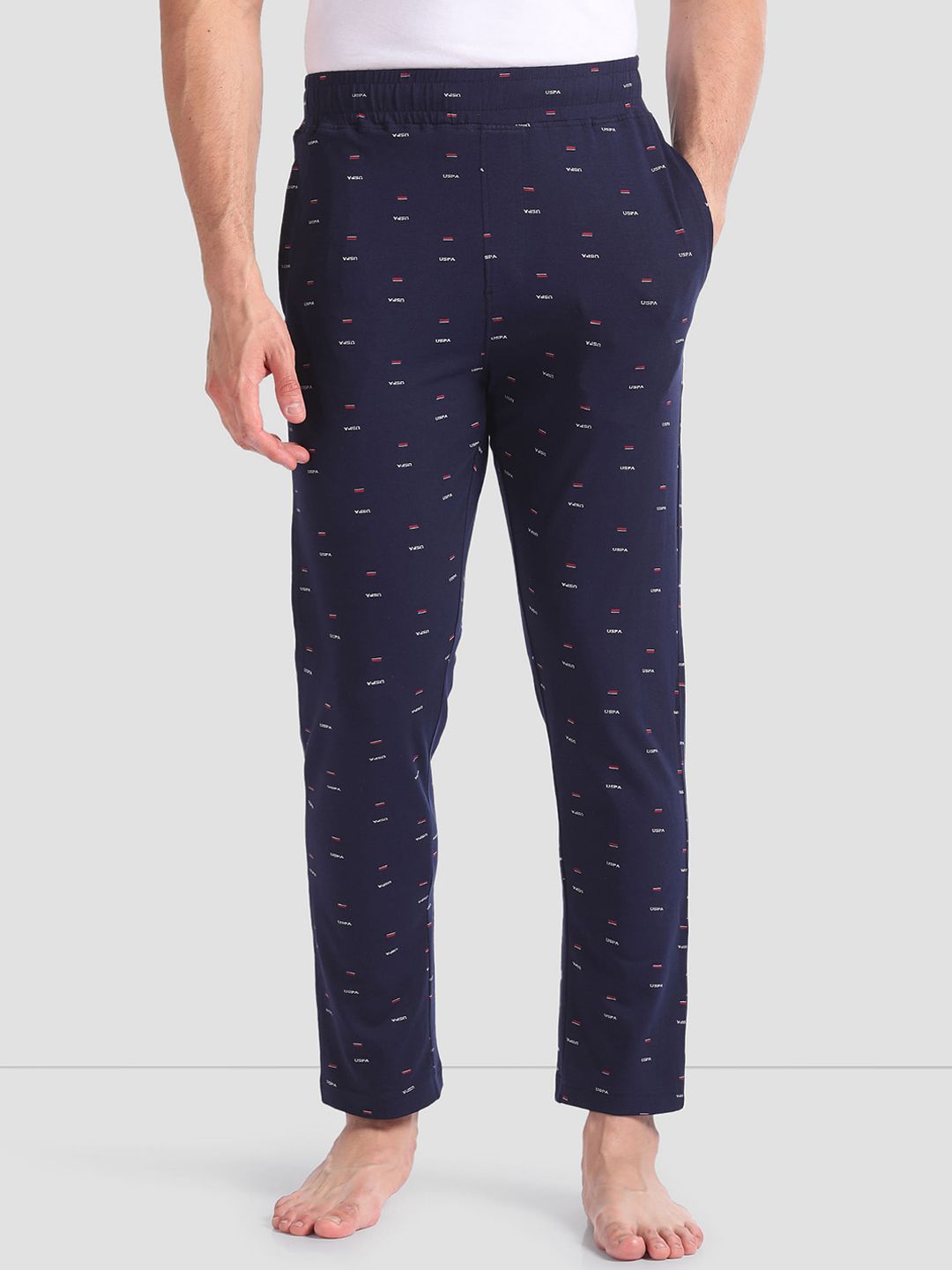 U.S. Polo Assn. Men Printed Mid-Rise Lounge Pants-picture-36