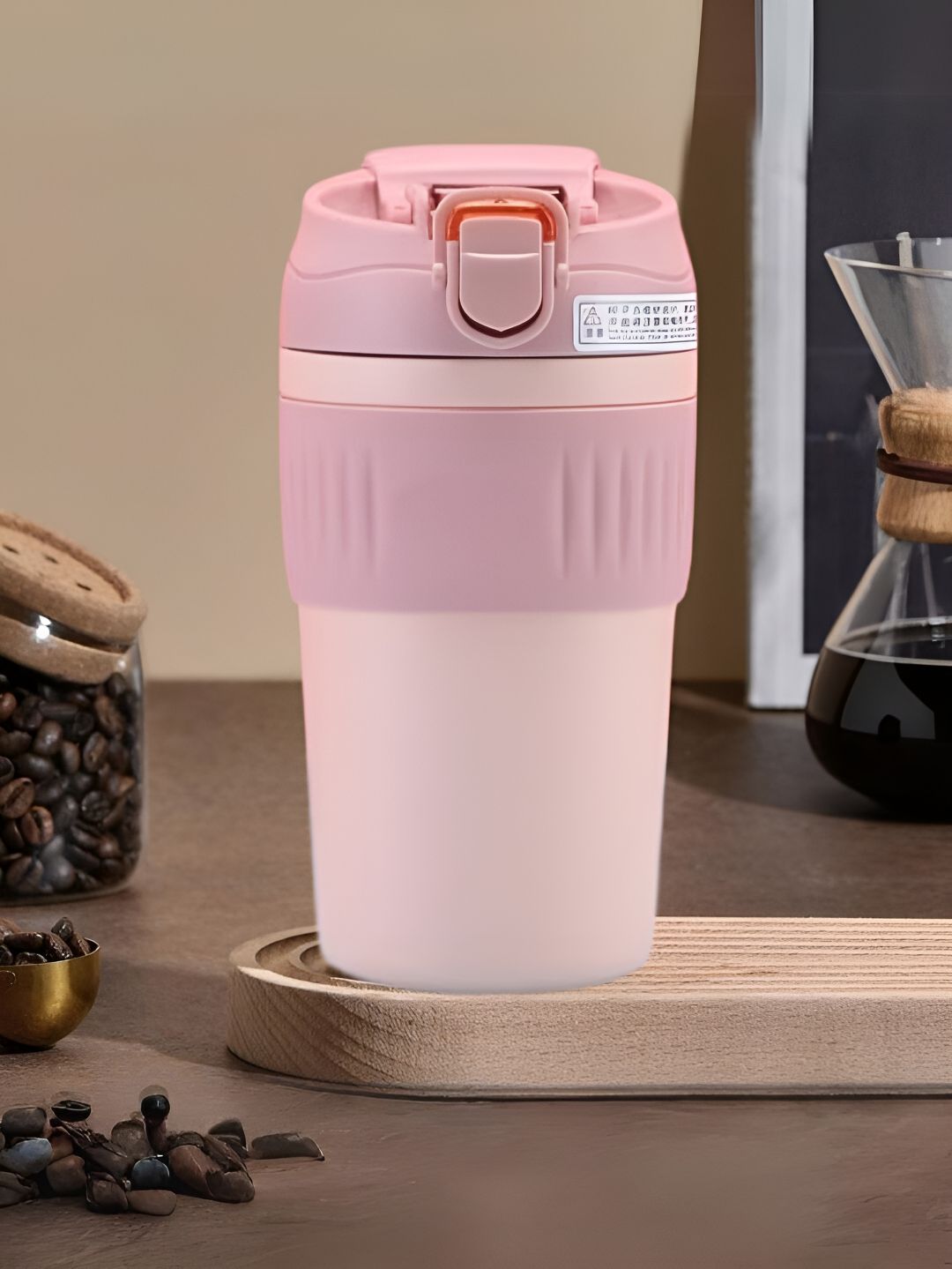 UniKart Pink Single Stainless Steel Solid Hot & Cold Tumbler 480ml-image-41