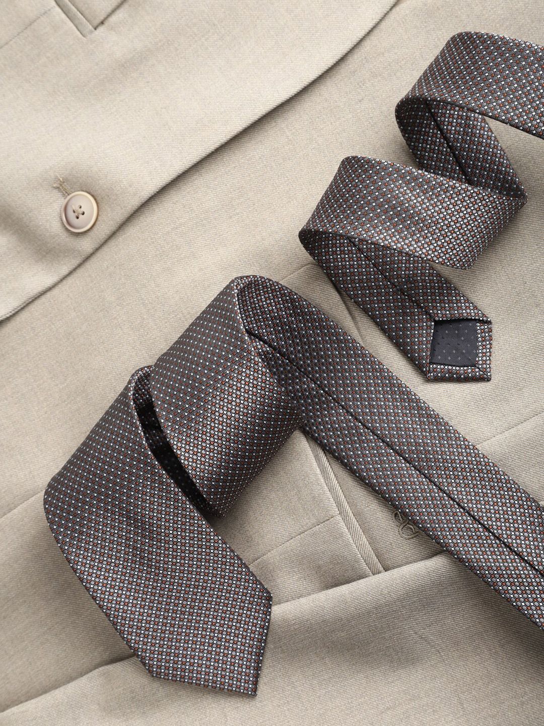 Peter England Men Woven Design Broad Tie-picture-41