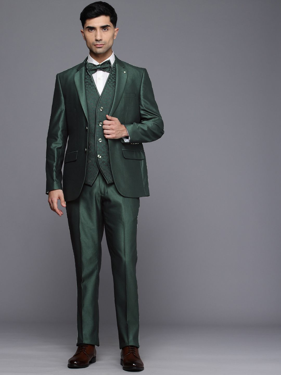 Raymond Single Breasted 3-Piece Party Wear Suit-picture-15