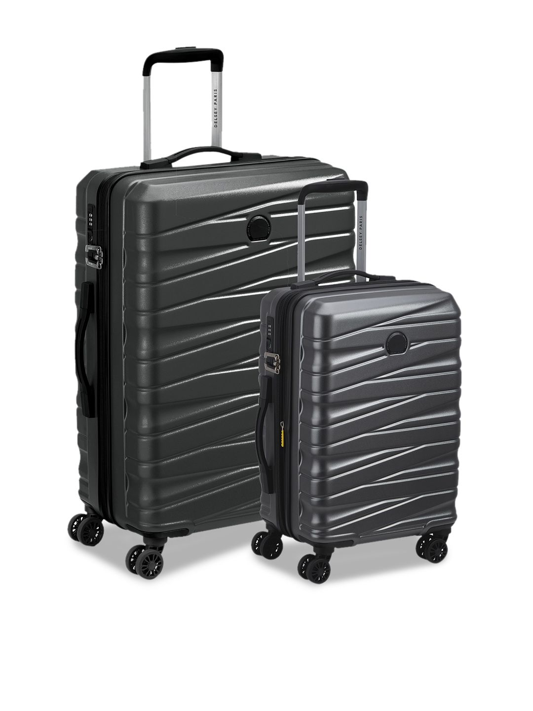 delsey paris DELSEY Set Of 2 Textured Hard-Sided Trolley Bags-picture-39