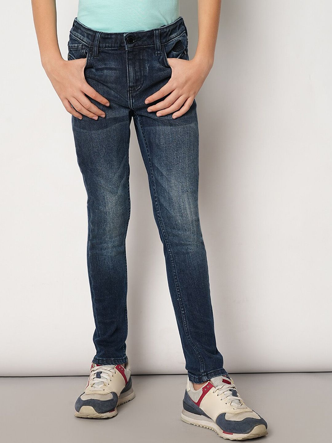 Jack & Jones Junior Boys Slim Fit Clean Look Light Fade Cotton Jeans-picture-51