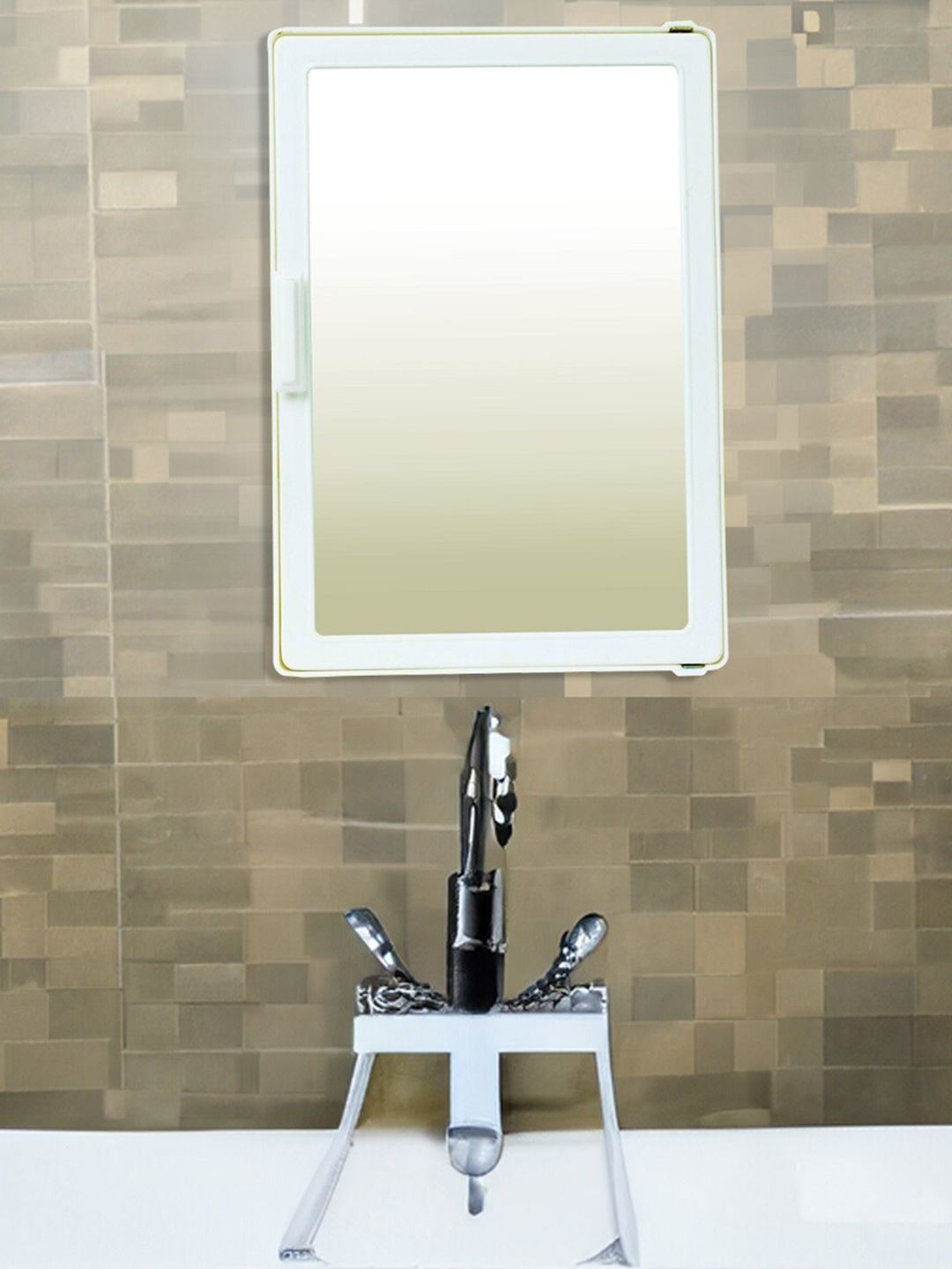 Epraiser White Bathroom Accessories Mirror Storage Cabinet-picture-11