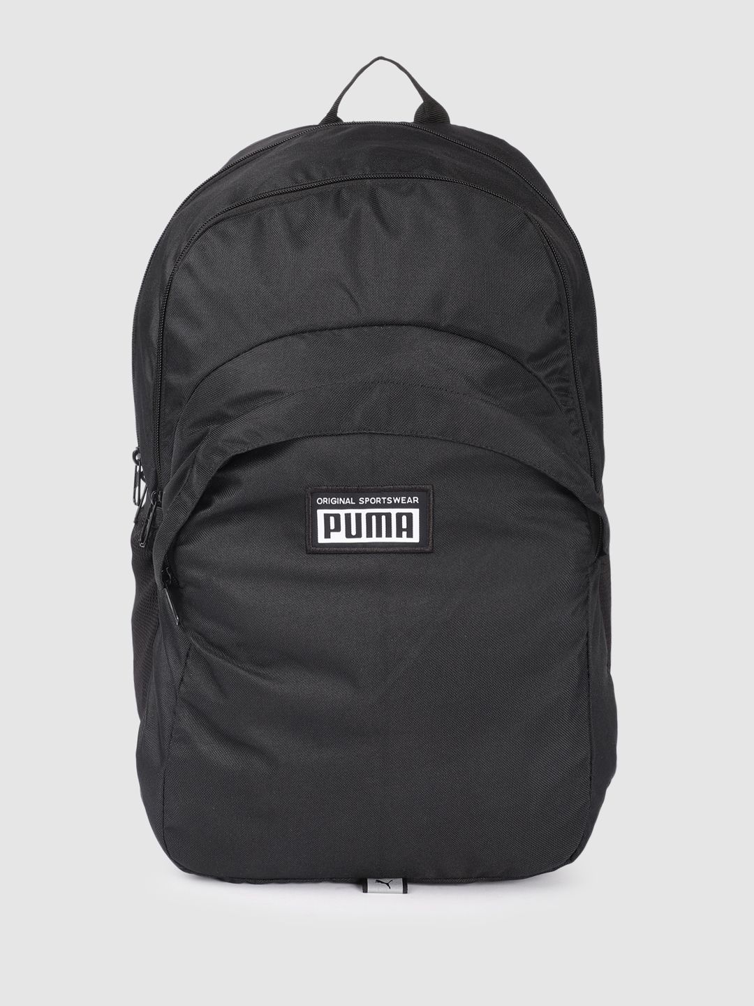 Puma Unisex Solid Academy Medium-Sized Backpack With Brand Logo Applique Detail