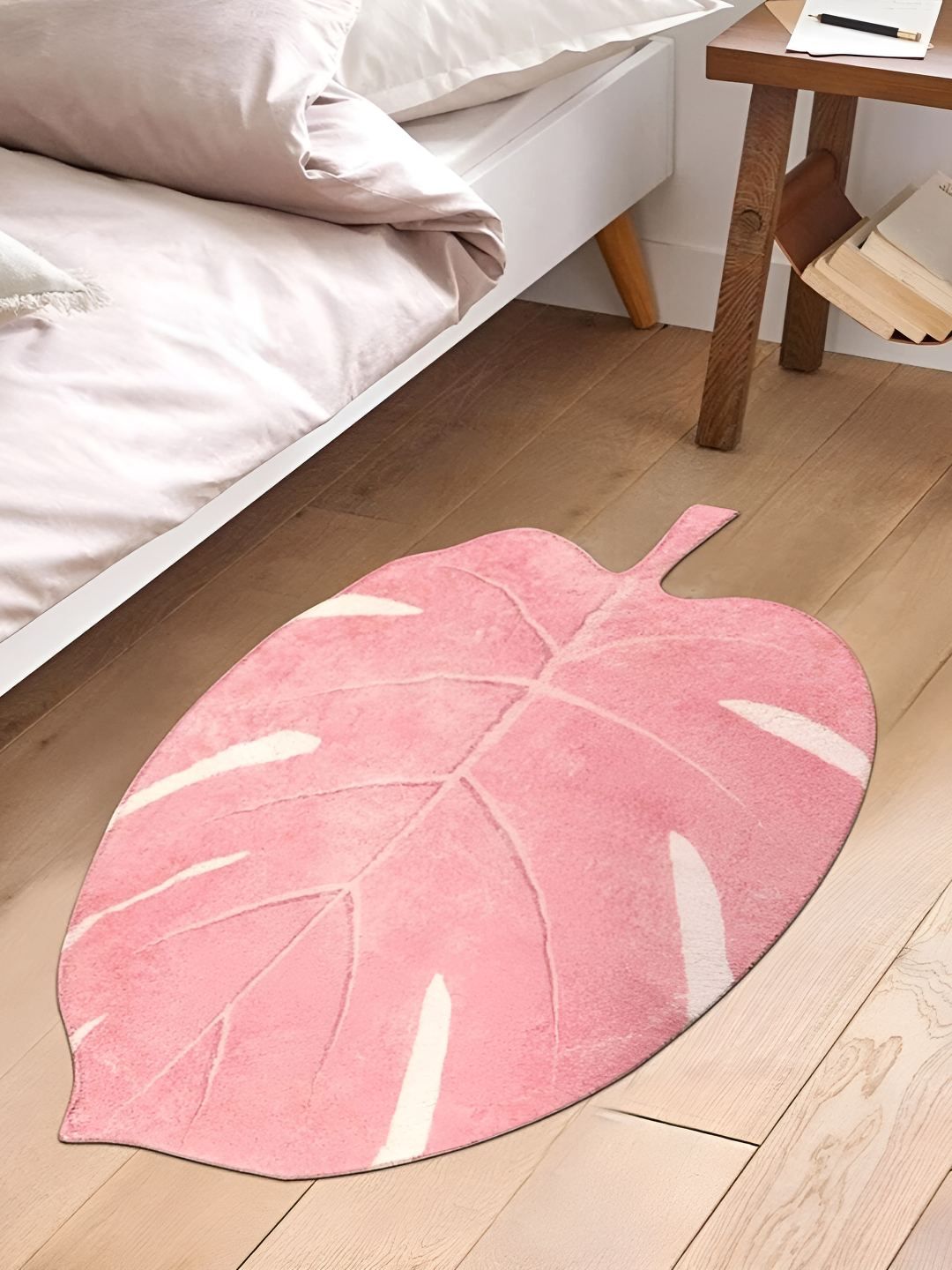 Bajo's Peach-colored & Cream-colored Anti-skid & Super Soft Doormat-picture-49