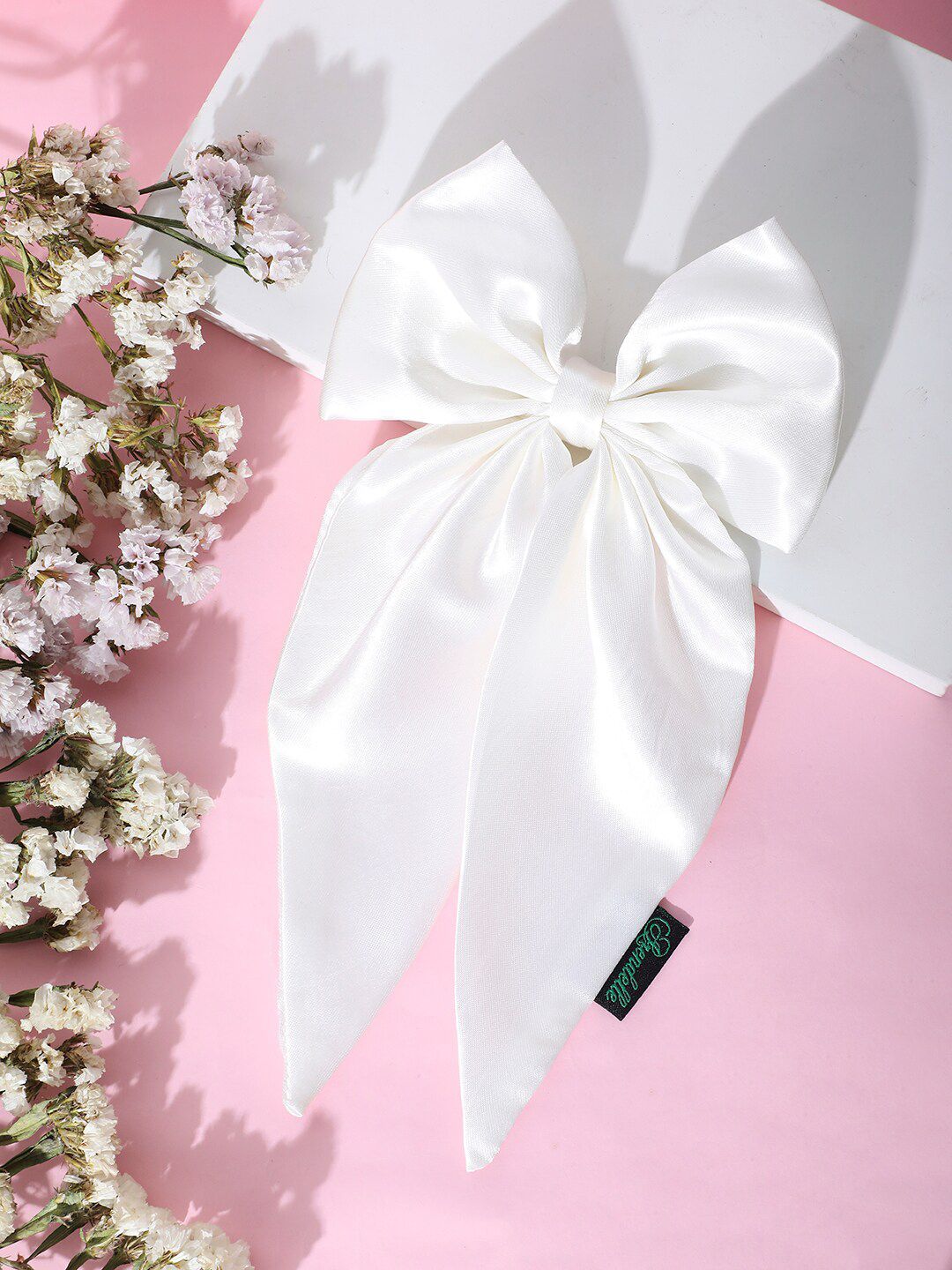 Arendelle Women Satin Long Tail Bow with Alligator Clip-picture-7