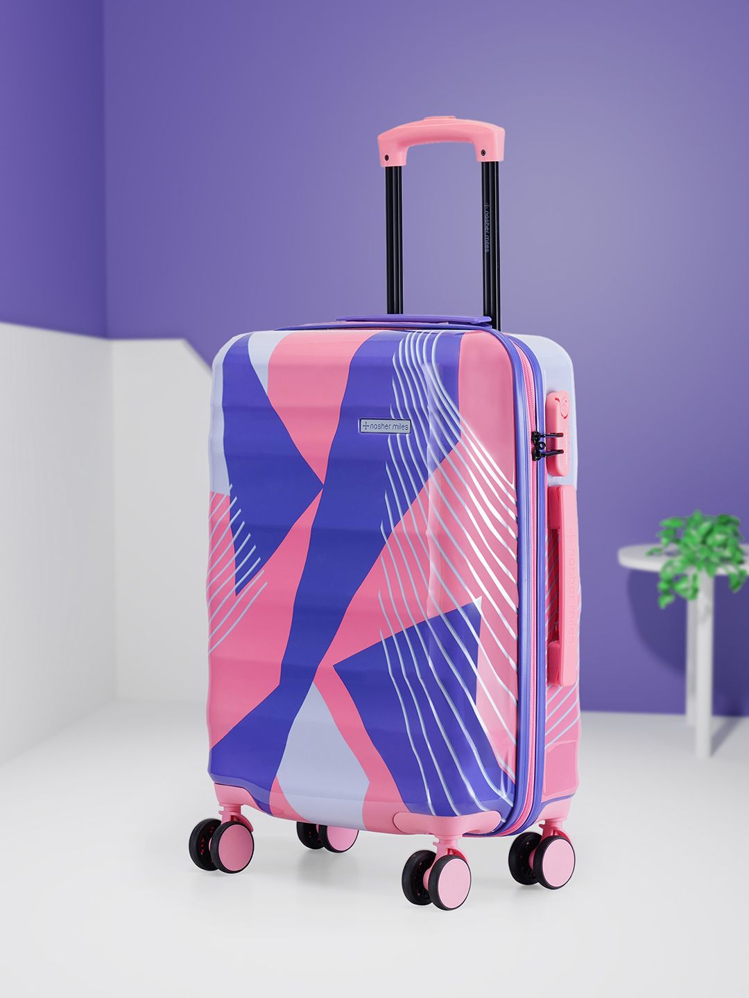Nasher Miles Printed Hard-Sided Small Trolley Bag-image-36