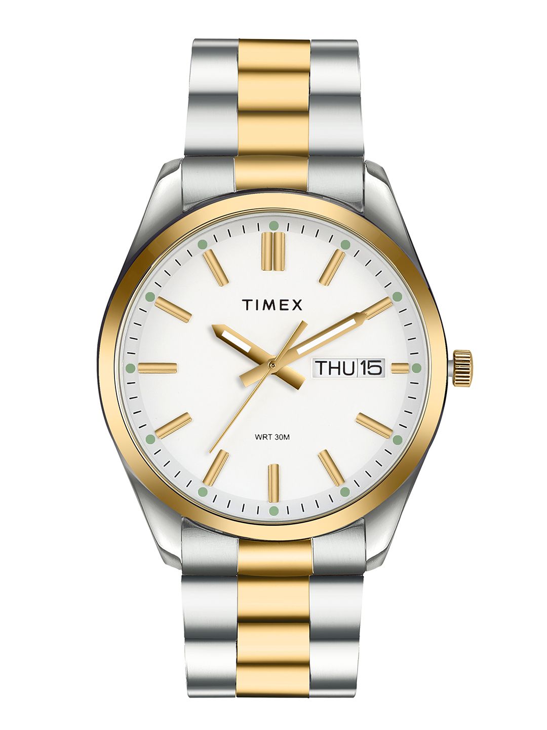 Timex Men Brass Dial & Stainless Steel Bracelet Style Straps Analogue Watch- TWTG10420-picture-31