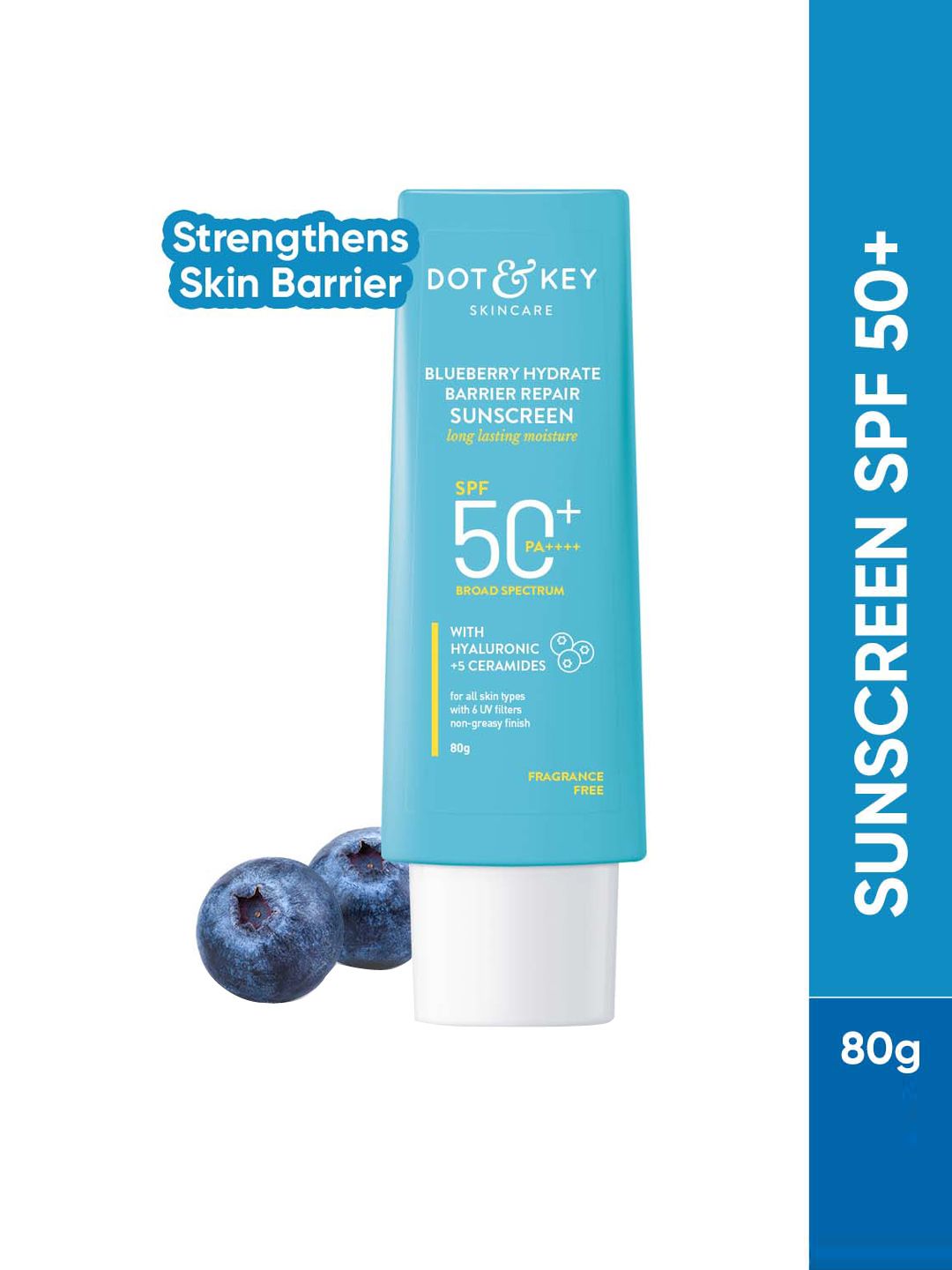 DOT & KEY Blueberry Hydrate Barrier Repair Sunscreen SPF 50+ PA++++ - 80g