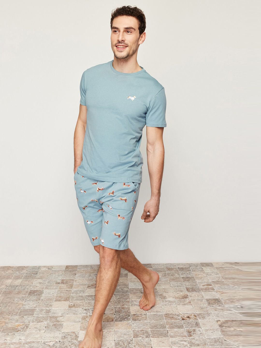 Trendyol Pure Cotton Printed Night suit-picture-19
