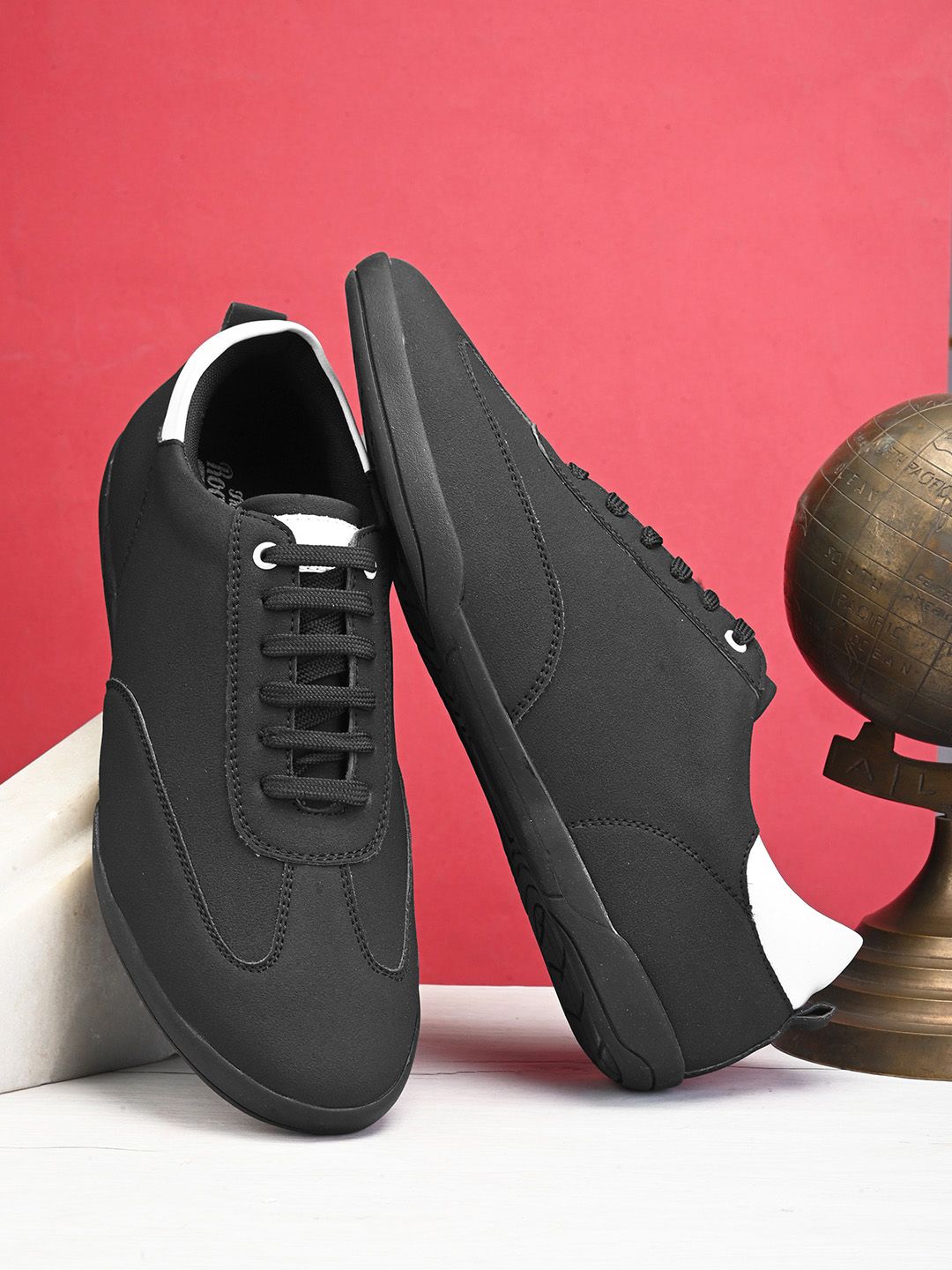 The Roadster Lifestyle Co. Men Black Round Toe Sneakers Shoes-picture-28