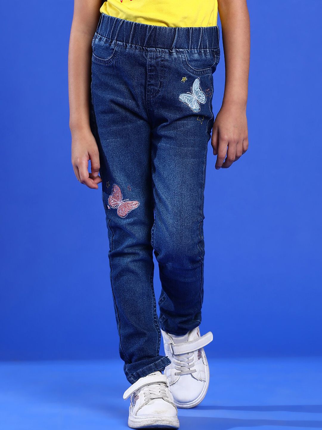 TALES & STORIES Girls Slim Fit Embellished Jeggings-picture-44