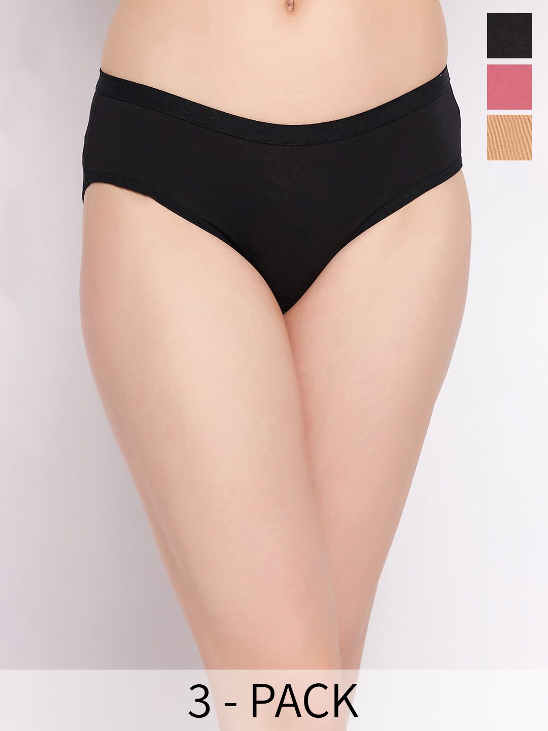 Clovia Pack Of 3 Hipster Briefs-picture-51