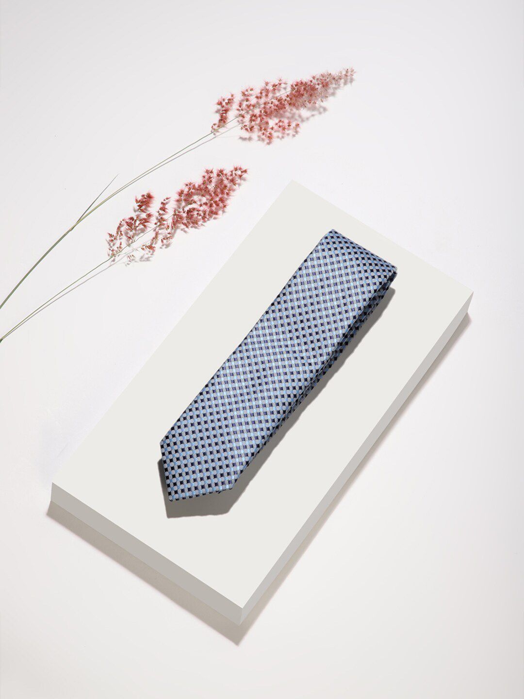 Louis Philippe Men Embroidered Broad Tie-picture-34