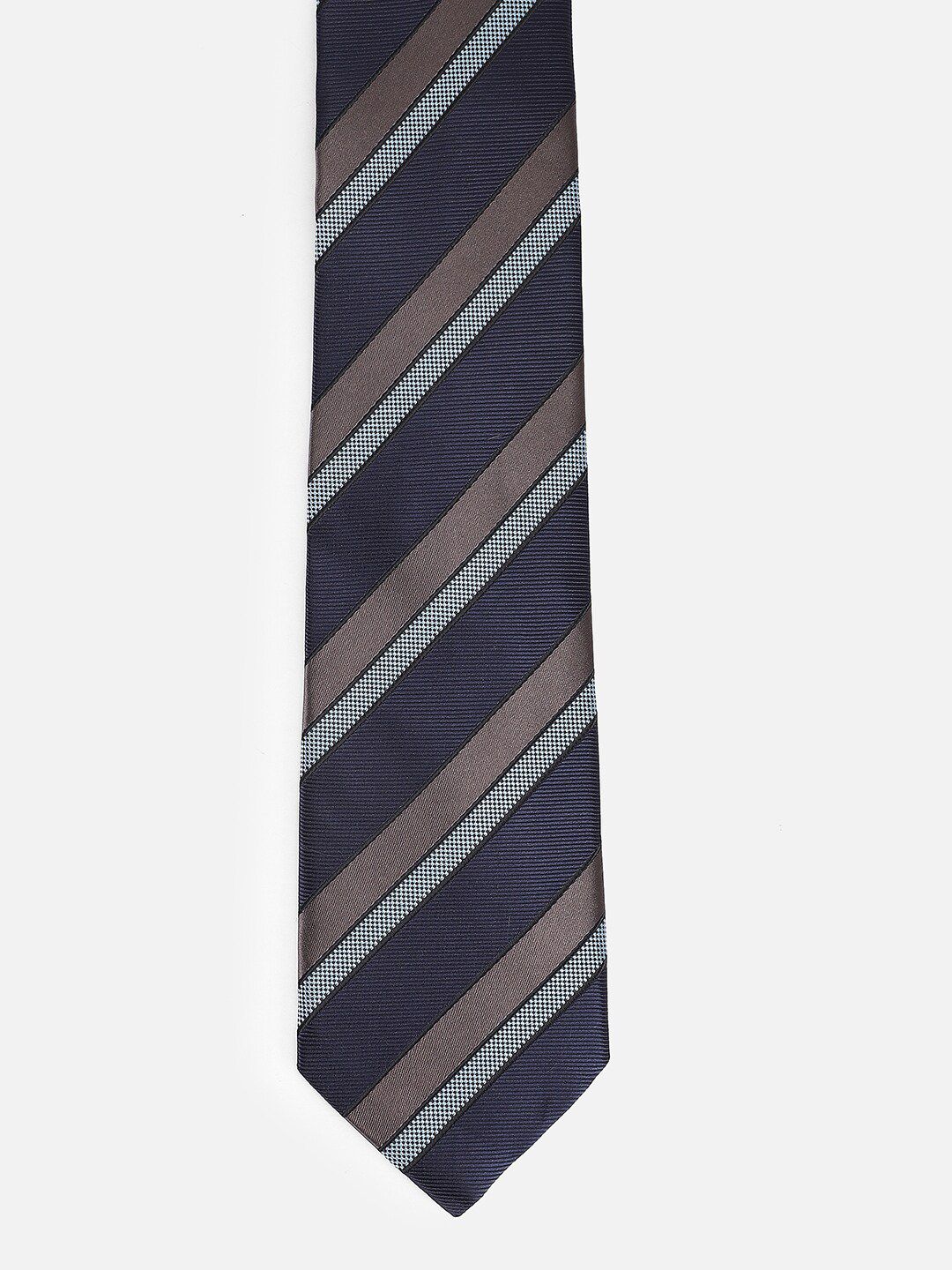 Louis Philippe Men Striped Broad Tie-picture-19