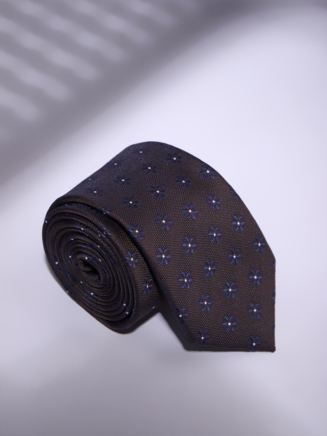 Louis Philippe Men Embroidered Broad Tie-picture-33