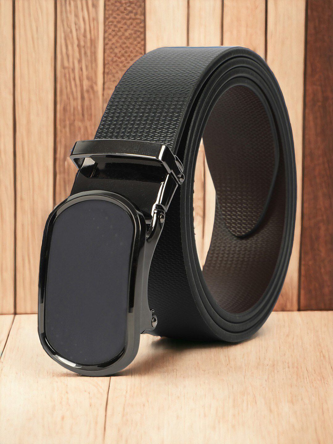 CRUSSET Men Textured Leather Formal Belt-picture-40