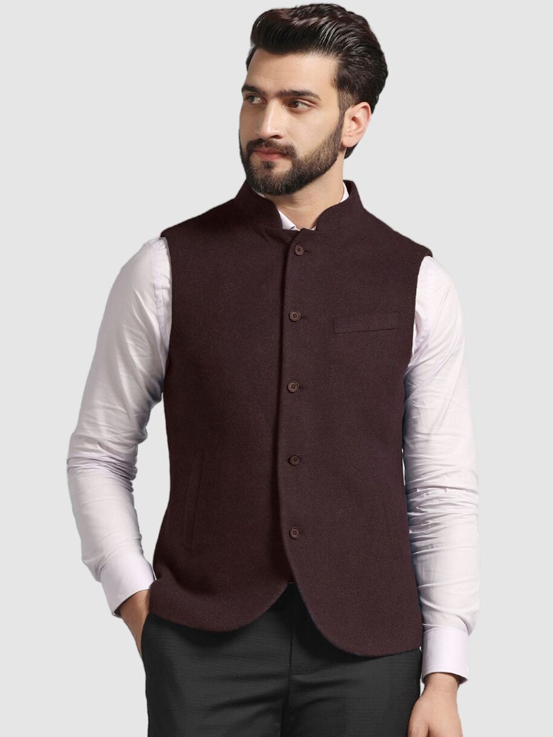 Blackberrys Woven Nehru Jacket-picture-28