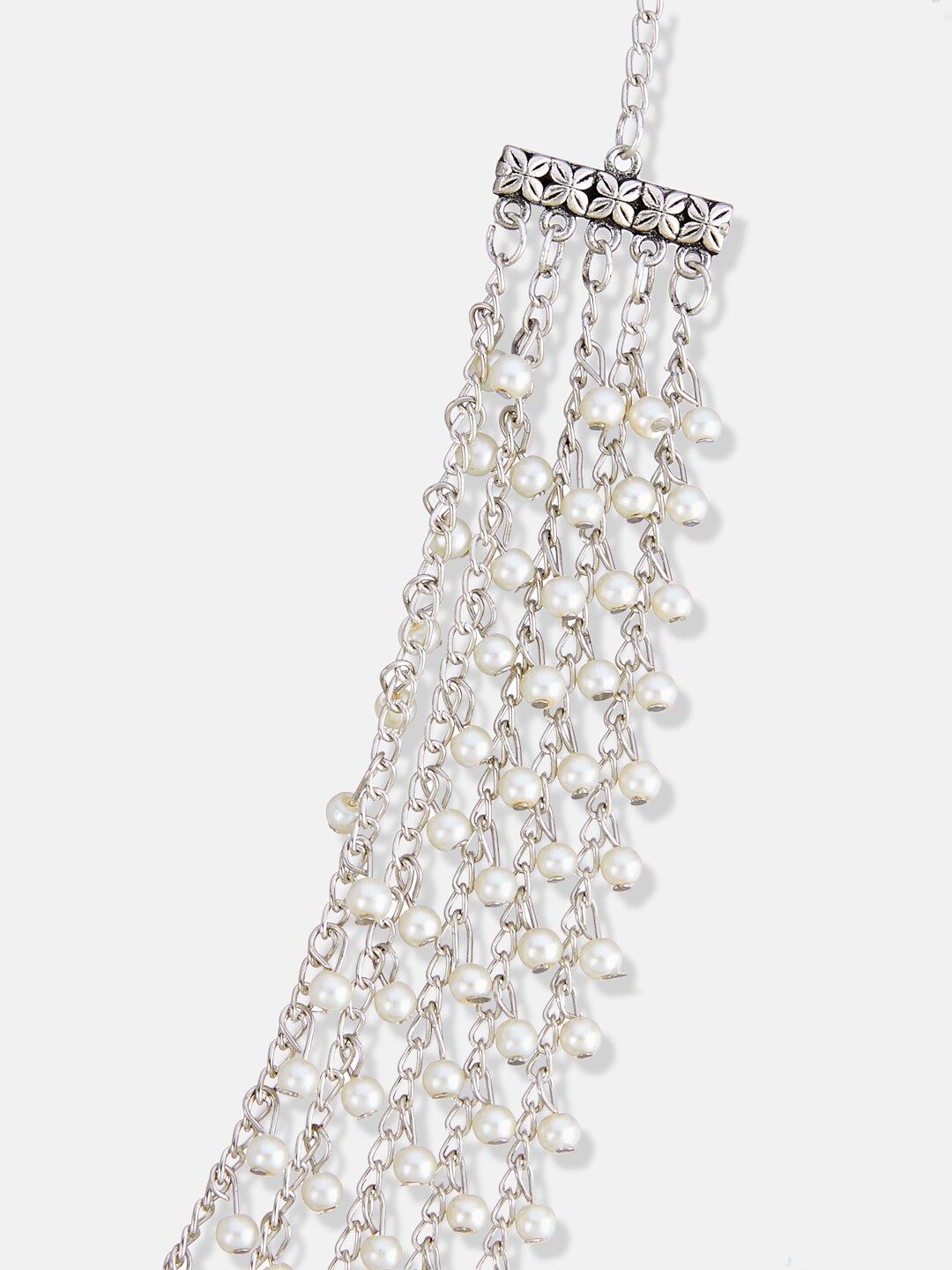 ATIBELLE German Silver Silver-Plated Layered Necklace