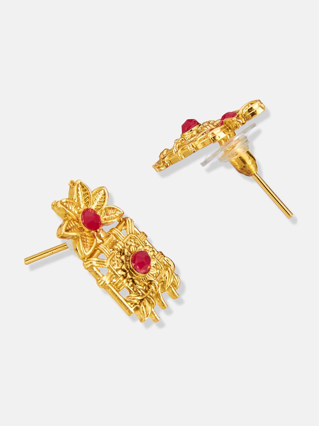 ATIBELLE Gold-Plated Studded and Beaded Mangalsutra