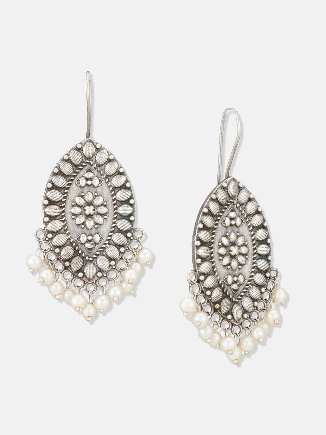 ATIBELLE Set of 2 German Silver-Plated Classic Drop Earrings