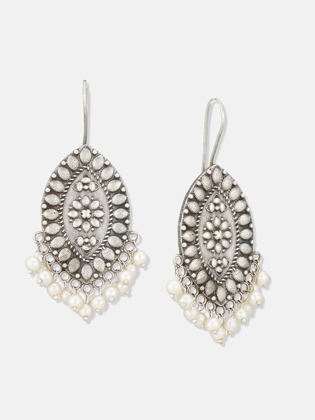 ATIBELLE Set of 3 German Silver-Plated Classic Drop Earrings
