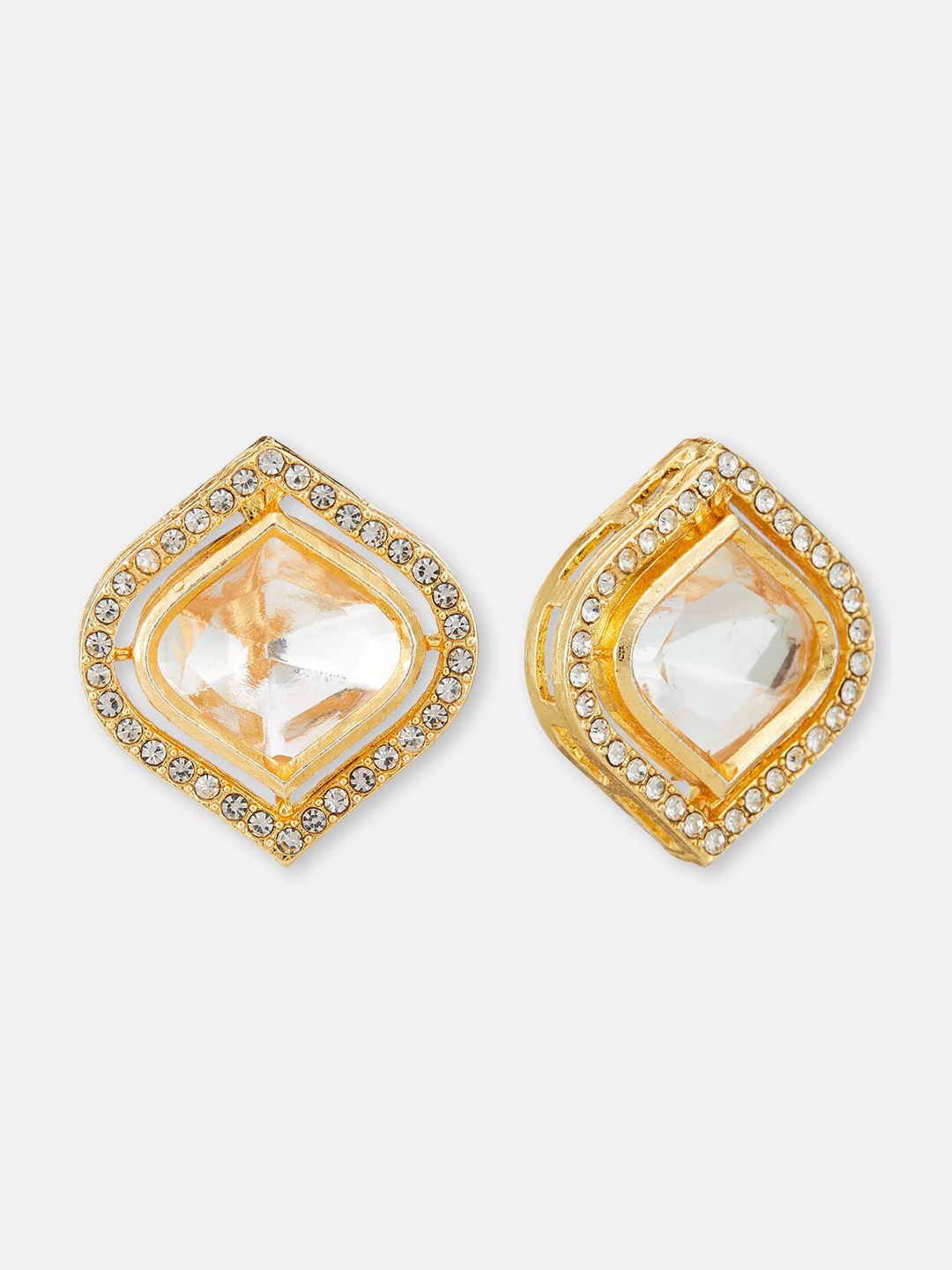 ATIBELLE Gold-Plated Kundan Studded Jewellery Set