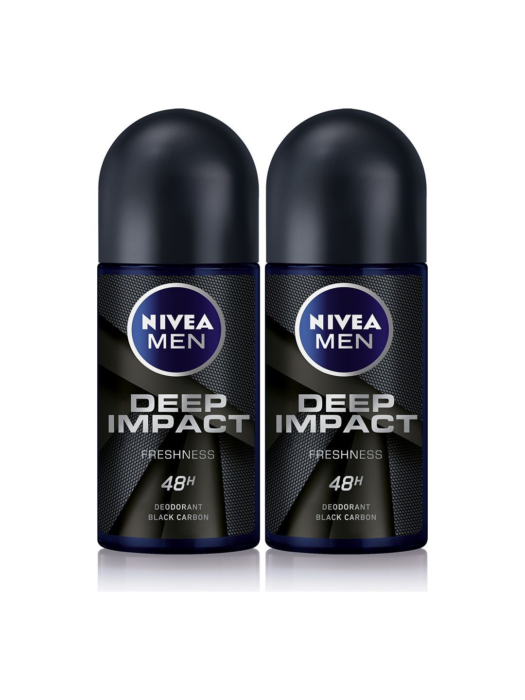 Nivea Men Set Of 2 Deep Impact 48Hr Freshness Deodorant Roll-On 50ml Each - Black Carbon-picture-11