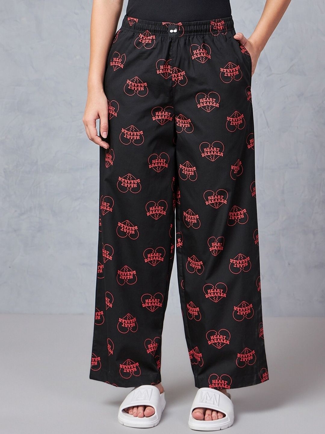Bewakoof Women All Over Printed Wide Leg Pyjamas-picture-24