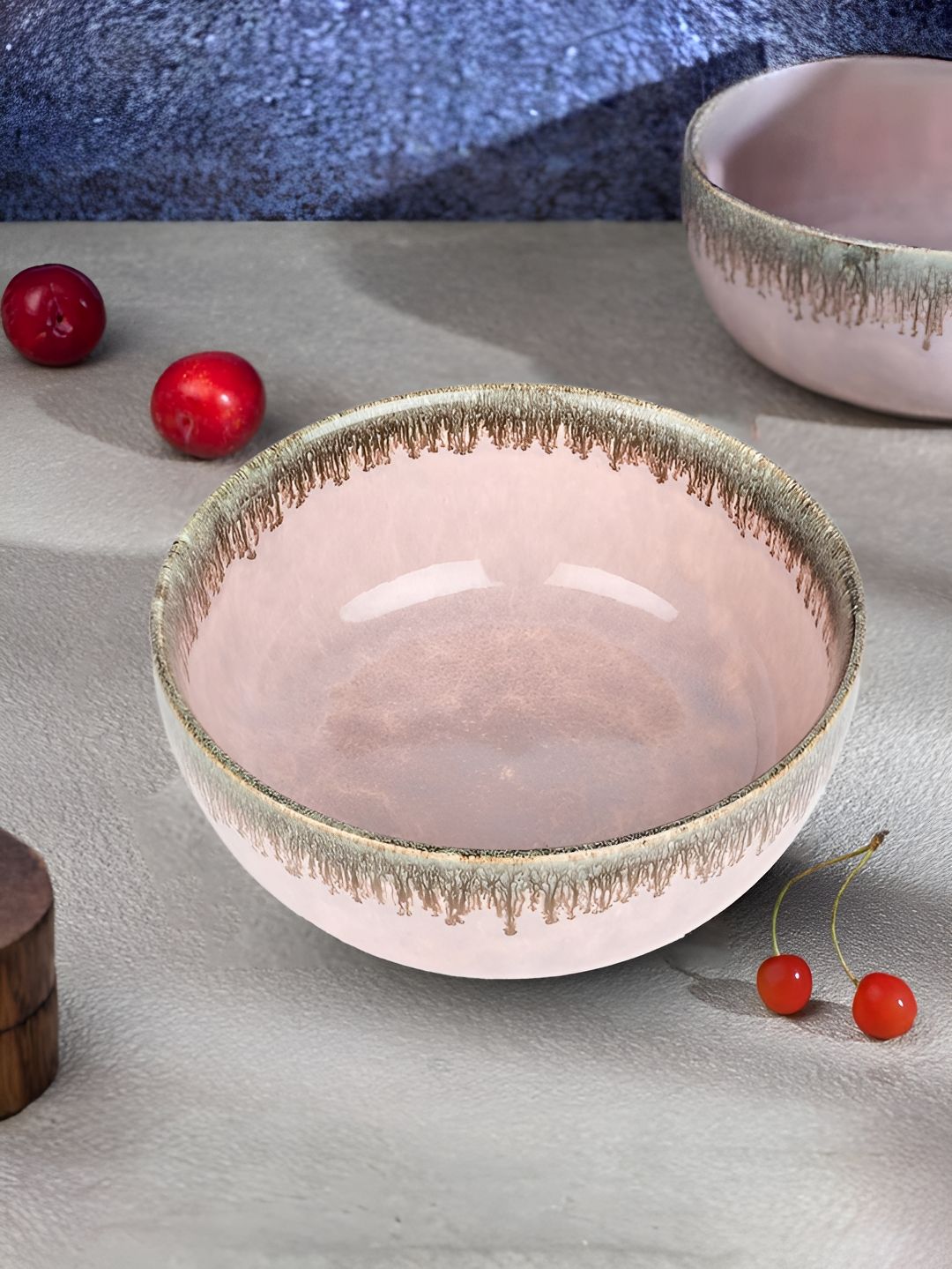 The Better Home Beige Ceramic Glossy Bowl-image-49