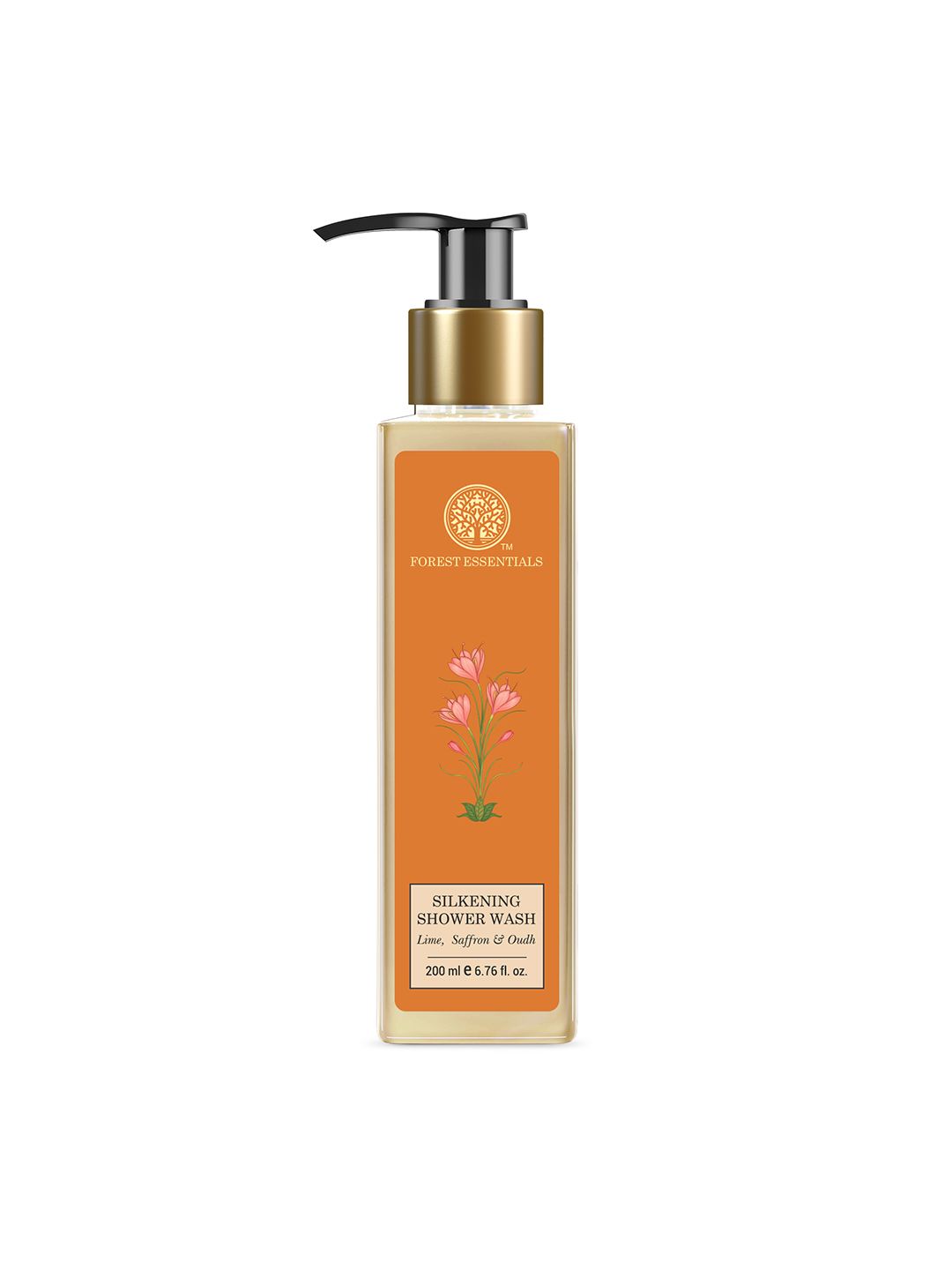 Forest Essentials Lime Saffron & Oudh Silkening Shower Wash - 200ml-picture-14