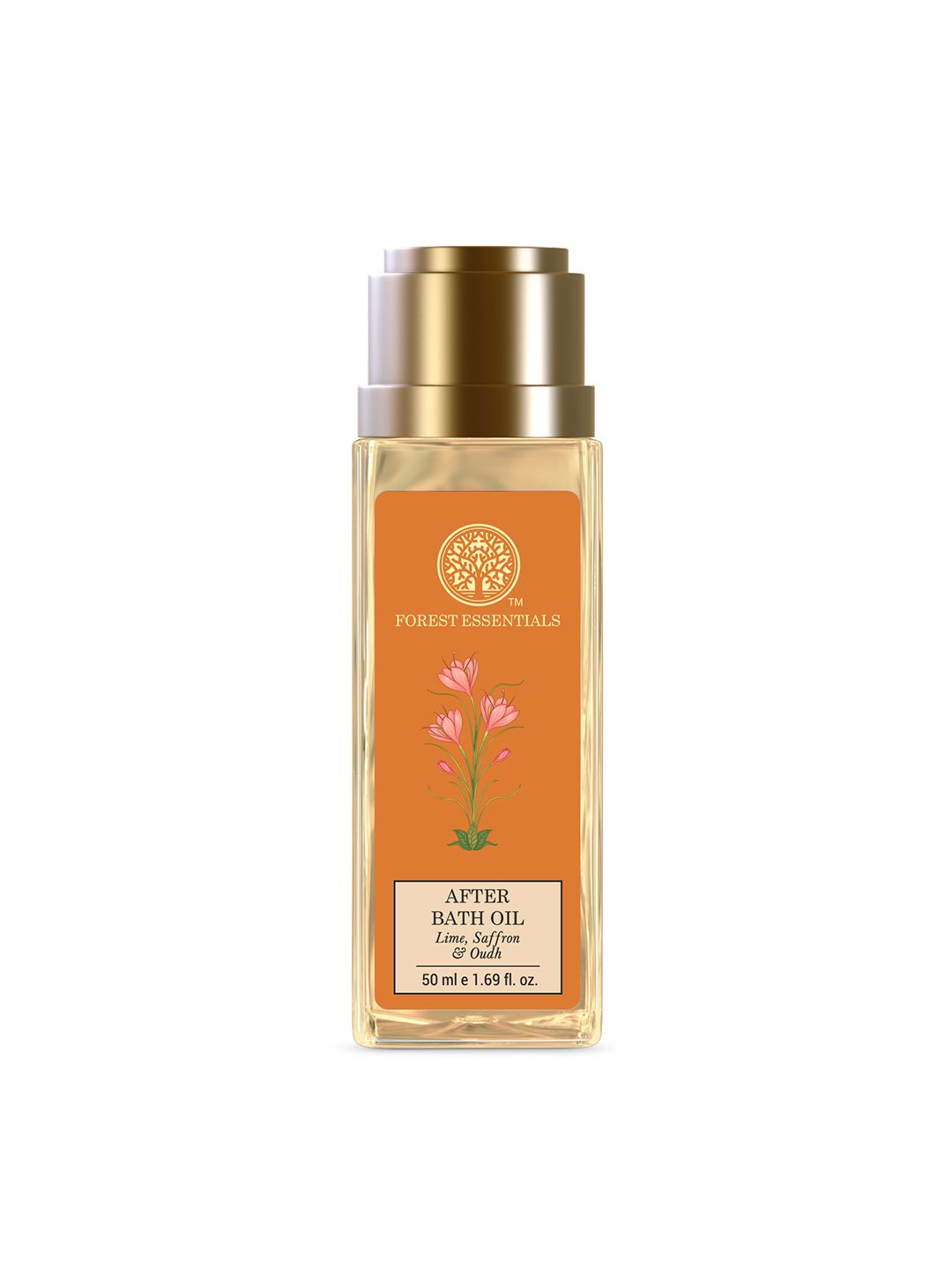 Forest Essentials Lightweight Travel Size Lime Saffron & Oudh After Bath Oil - 50ml-picture-52
