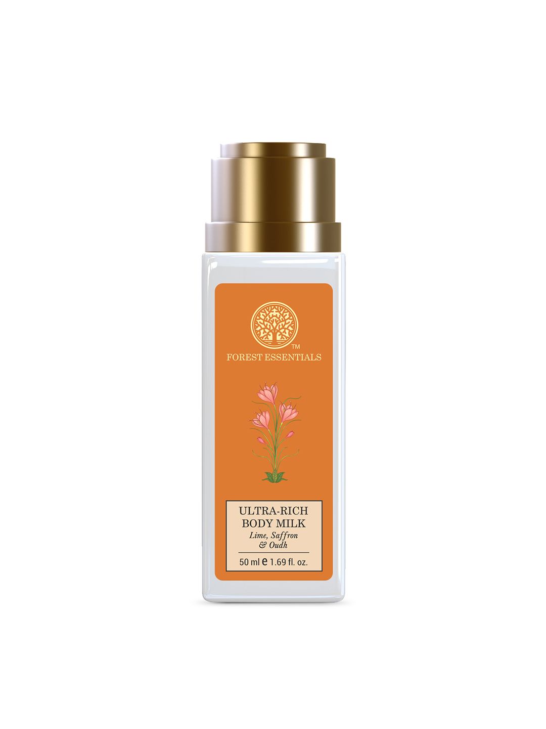 Forest Essentials Travel Size Ultra-Rich Body Milk With Lime Saffron & Oudh - 50ml-picture-12
