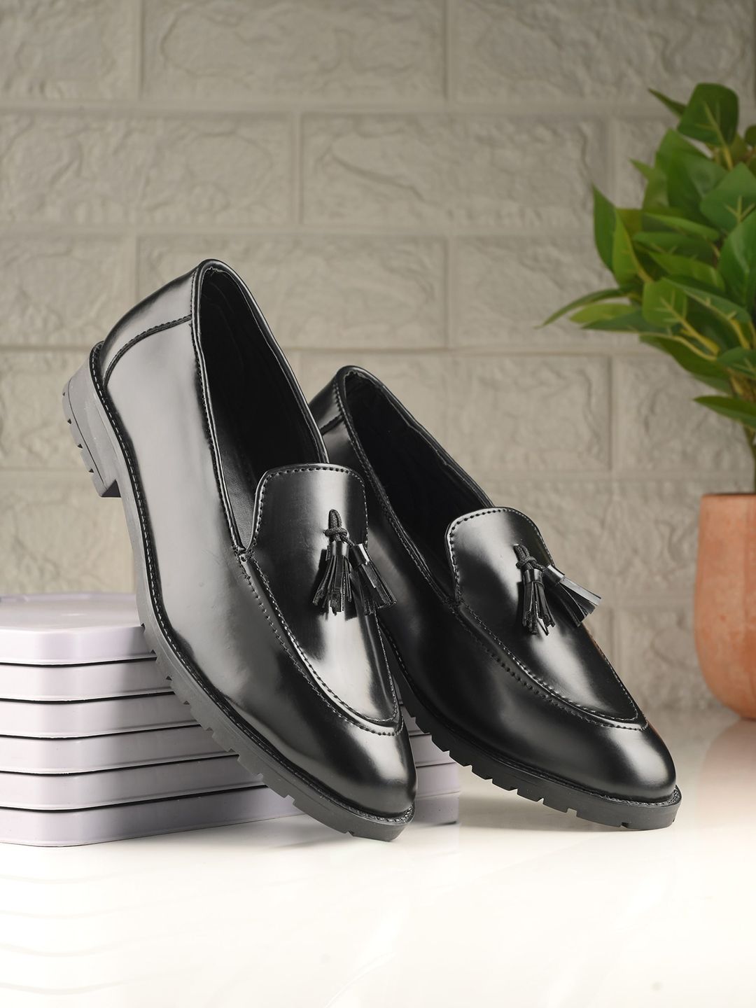 CARLO ROMANO Men Tassel Formal Loafers-image-9