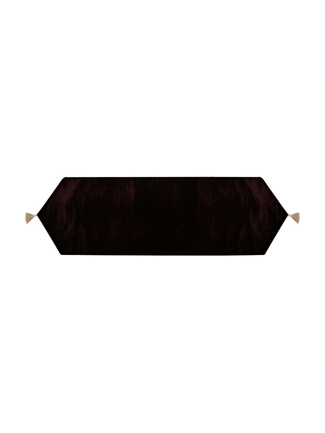 Home Heart Brown Velvet Reversible Double Layered Table Runner-picture-14