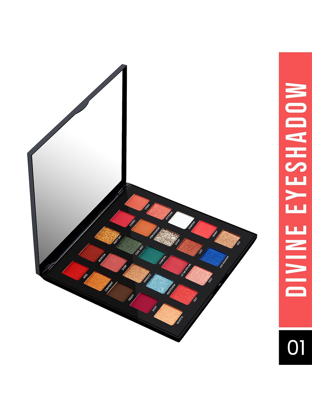 Colors Queen Divine Smudge Free Eyeshadow Palette - Shade 01-picture-48
