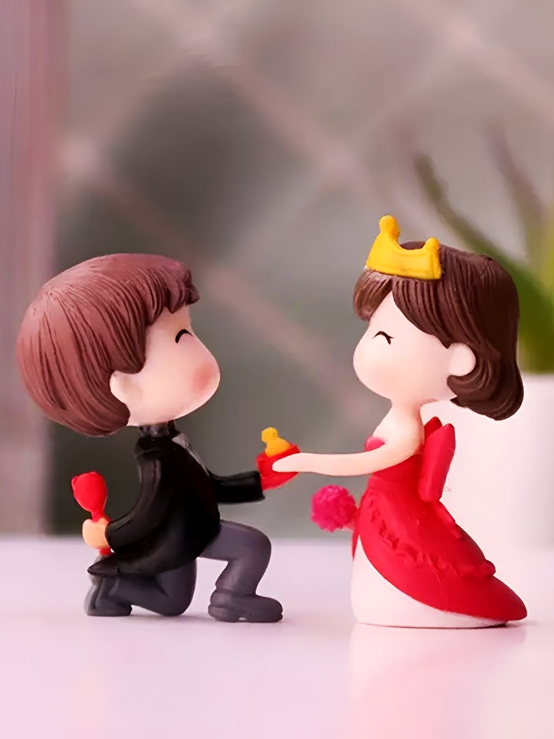 Ascension Proposal Couple Figurine Tiny Showpiece-image-8