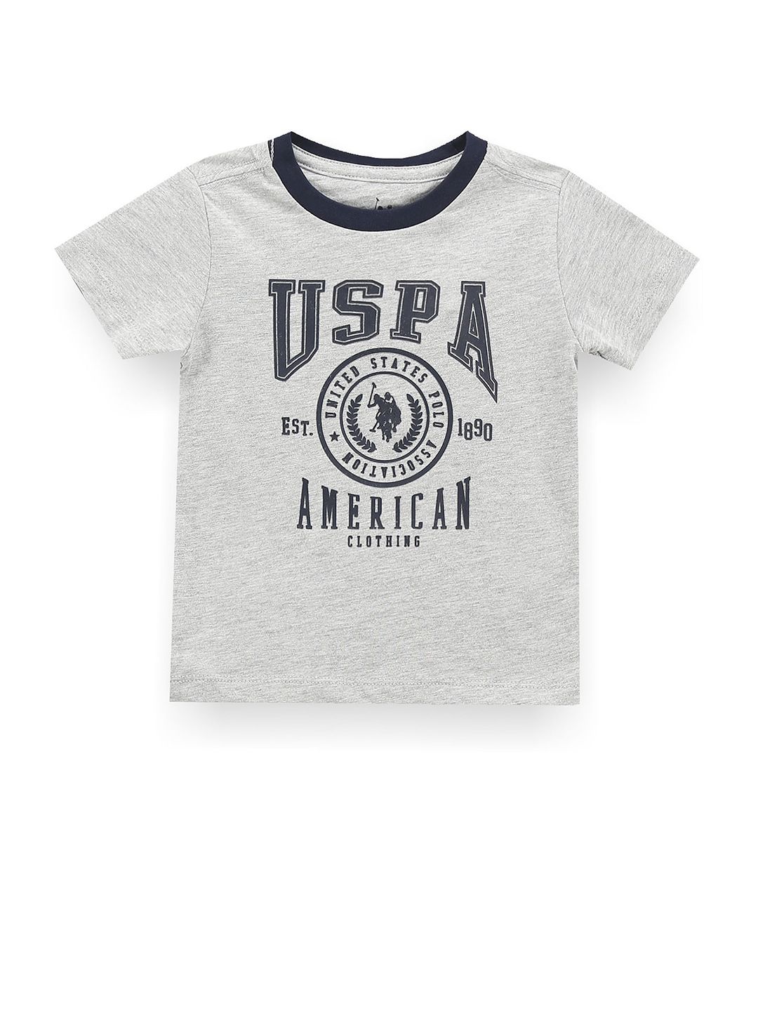 U.S. Polo Assn. Kids Boys Brand Logo Printed Round Neck T-shirt-picture-18
