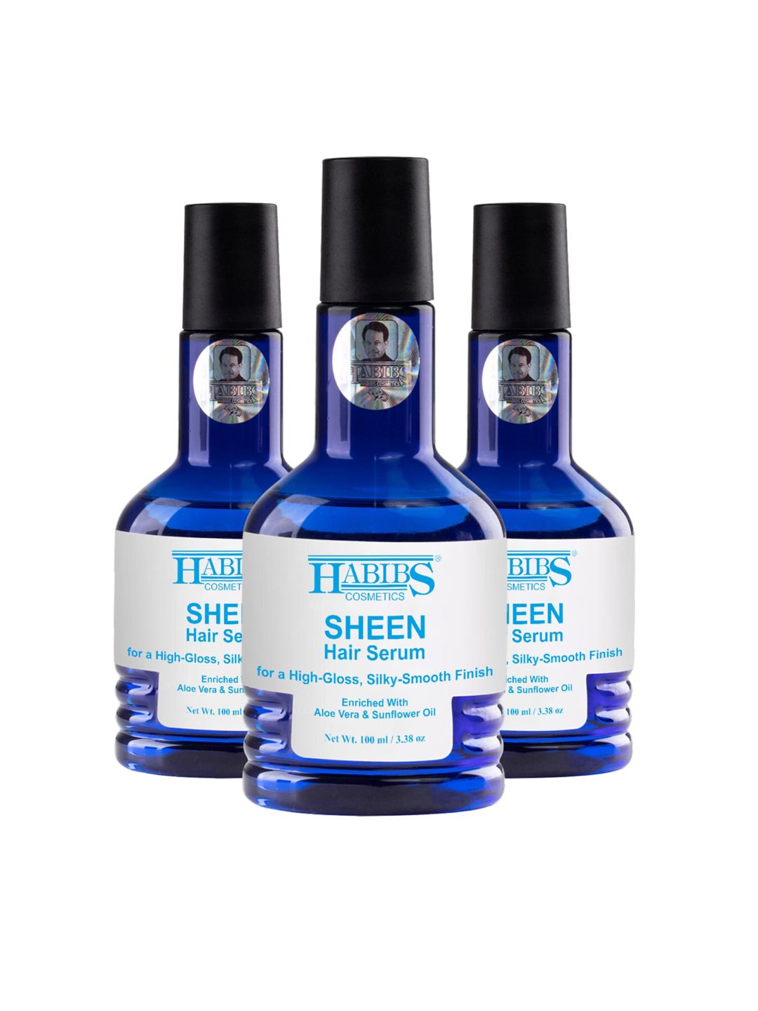 HABIBS Sheen Set of 3 Hair Serum For Silky Smooth Finish - 100ml Each-image-48