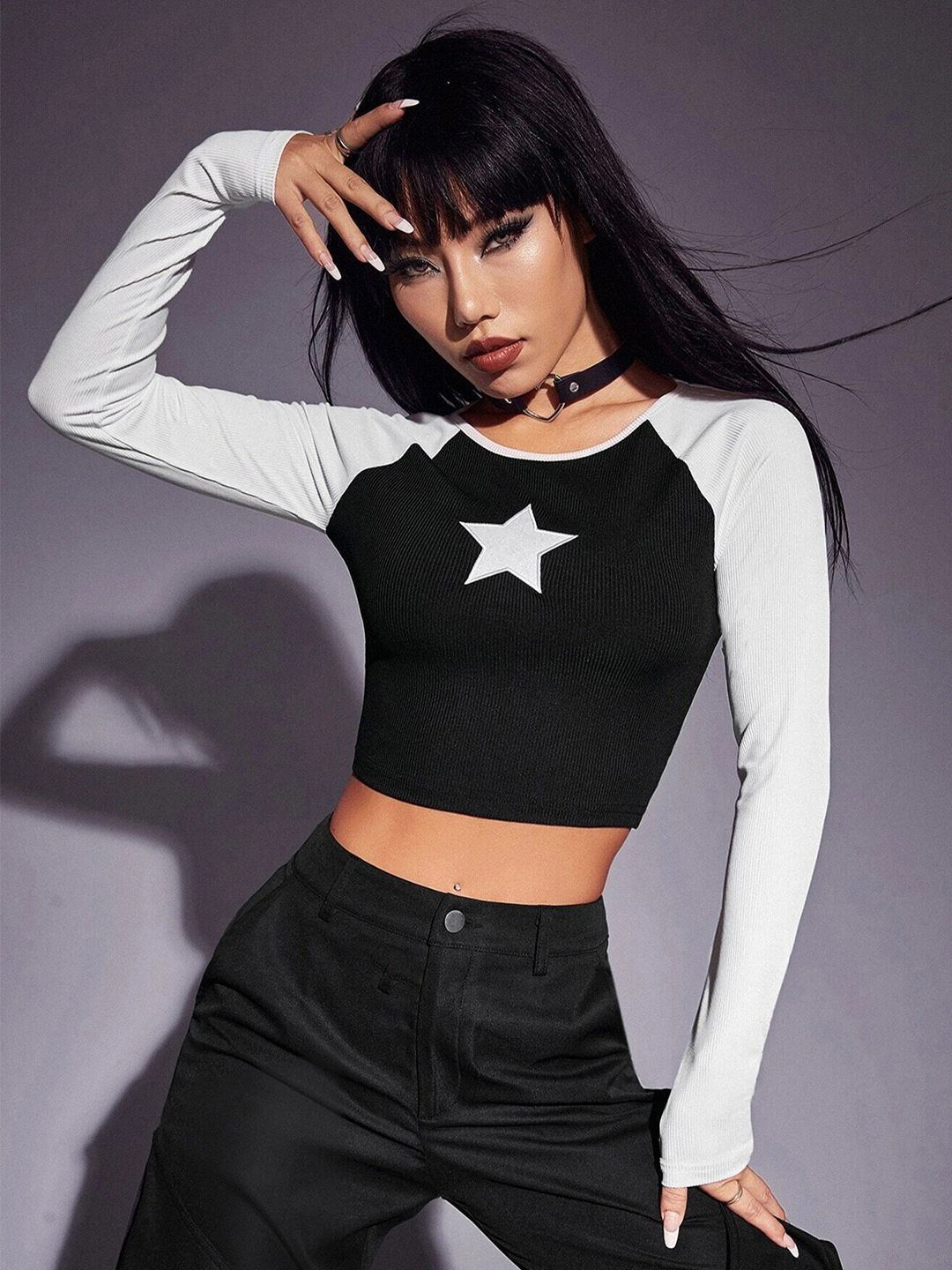 Stylecast X Slyck Print Cotton Crop Top-picture-24