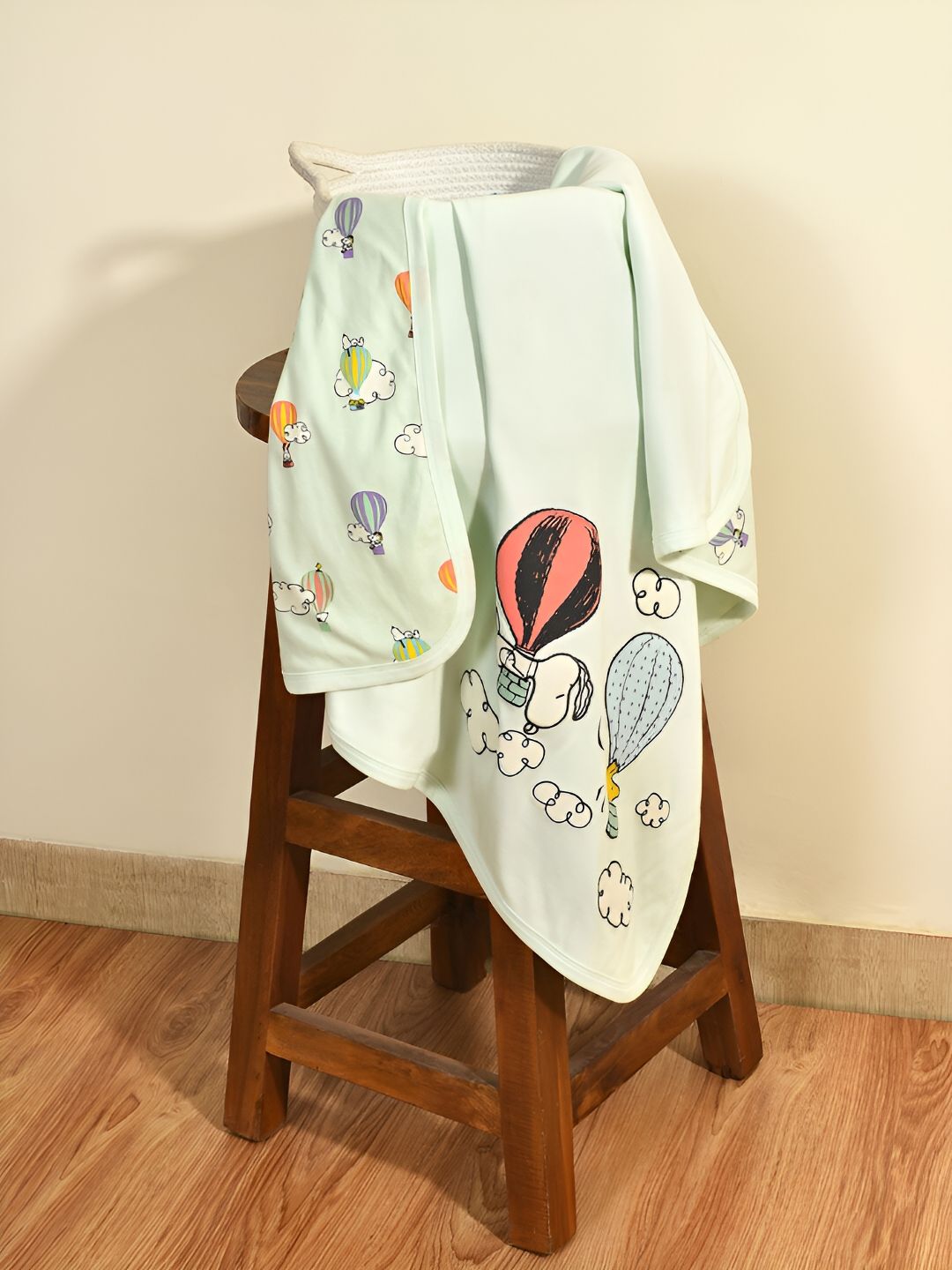 MiArcus Green Cartoon Characters Summer 210 GSM Single Bed Blanket