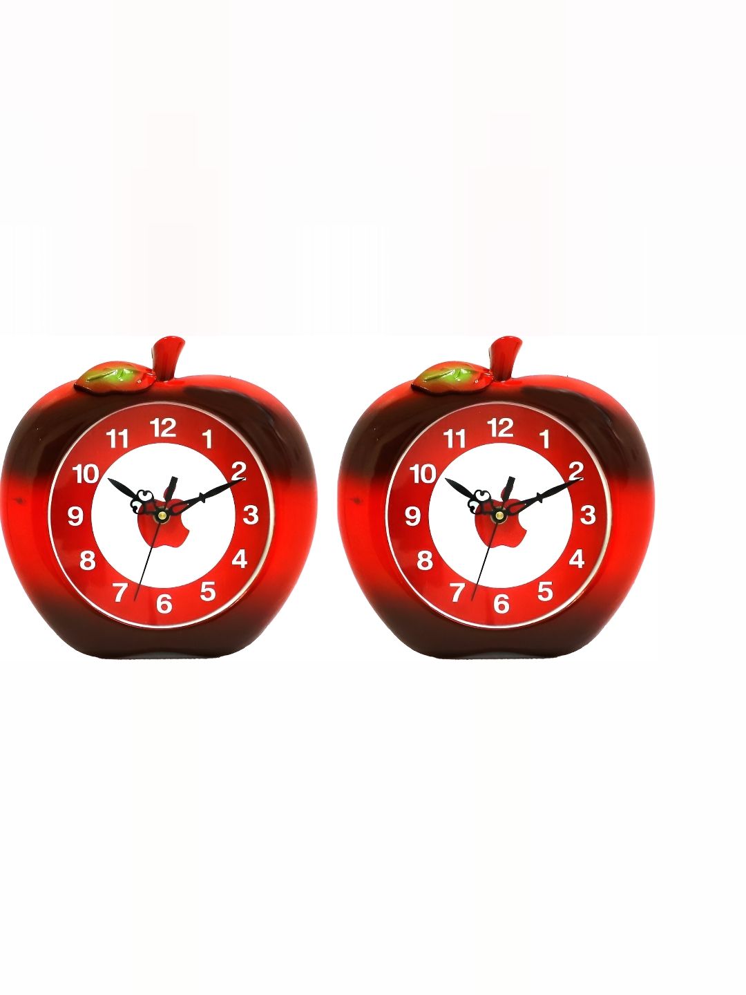 Sigaram Red & Black 2 Pieces Printed Round Contemporary Wall Clocks-picture-52